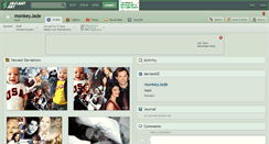 Desktop Screenshot of monkeyjade.deviantart.com