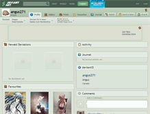 Tablet Screenshot of angus271.deviantart.com