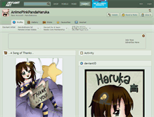 Tablet Screenshot of animepinkpandaharuka.deviantart.com