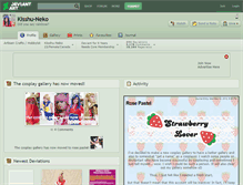 Tablet Screenshot of kisshu-neko.deviantart.com