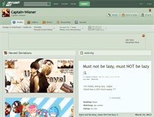 Tablet Screenshot of captain-wiener.deviantart.com
