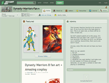 Tablet Screenshot of dynasty-warriors-fan.deviantart.com