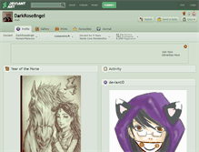 Tablet Screenshot of darkrose8ngel.deviantart.com