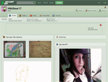 Tablet Screenshot of nikkibear17.deviantart.com