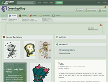 Tablet Screenshot of dreaming-glory.deviantart.com