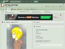 Tablet Screenshot of 107-year-old-virgin.deviantart.com