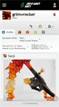 Mobile Screenshot of grimwrecker.deviantart.com
