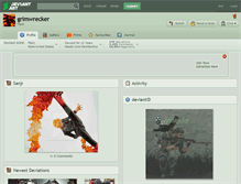 Tablet Screenshot of grimwrecker.deviantart.com