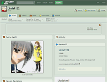 Tablet Screenshot of linda9122.deviantart.com