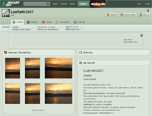 Tablet Screenshot of lostfaith2887.deviantart.com