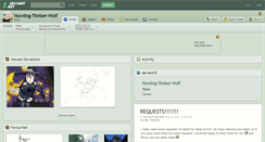 Desktop Screenshot of howling-timber-wolf.deviantart.com