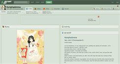 Desktop Screenshot of nymphadorena.deviantart.com