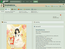 Tablet Screenshot of nymphadorena.deviantart.com