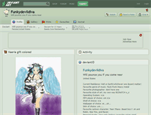 Tablet Screenshot of funkydevildiva.deviantart.com