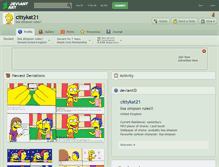 Tablet Screenshot of cittykat21.deviantart.com