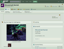 Tablet Screenshot of nina-and-ash-fanclub.deviantart.com