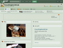 Tablet Screenshot of everythinghermitcrab.deviantart.com