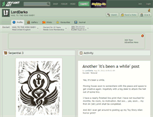 Tablet Screenshot of lorddarko.deviantart.com