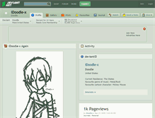 Tablet Screenshot of idoodle-x.deviantart.com