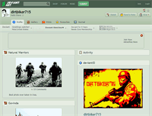 Tablet Screenshot of dirtbiker715.deviantart.com