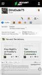 Mobile Screenshot of dinodude75.deviantart.com