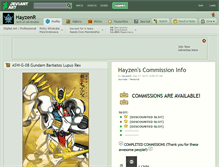 Tablet Screenshot of hayzenr.deviantart.com