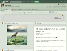 Tablet Screenshot of nymph-y.deviantart.com