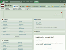 Tablet Screenshot of onestripe.deviantart.com