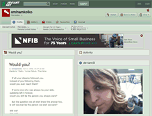 Tablet Screenshot of ominamkoiko.deviantart.com