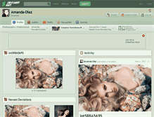 Tablet Screenshot of amanda-diaz.deviantart.com