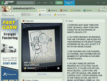 Tablet Screenshot of animefunclub101.deviantart.com