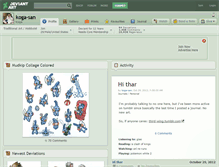 Tablet Screenshot of koga-san.deviantart.com