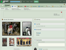 Tablet Screenshot of goloart.deviantart.com