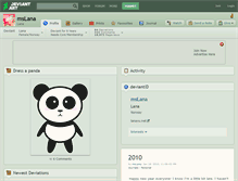 Tablet Screenshot of mslana.deviantart.com