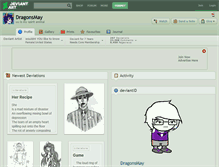 Tablet Screenshot of dragonsmay.deviantart.com