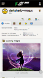 Mobile Screenshot of darkshadowmagus.deviantart.com