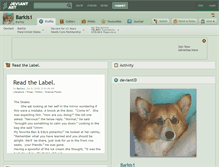 Tablet Screenshot of barkis1.deviantart.com
