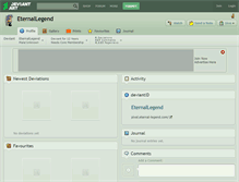 Tablet Screenshot of eternallegend.deviantart.com