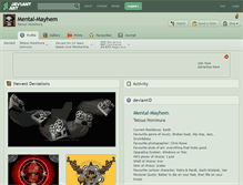 Tablet Screenshot of mental-mayhem.deviantart.com