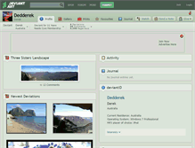 Tablet Screenshot of dedderek.deviantart.com
