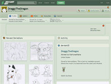 Tablet Screenshot of draggythedragon.deviantart.com