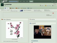 Tablet Screenshot of crystalstripe.deviantart.com