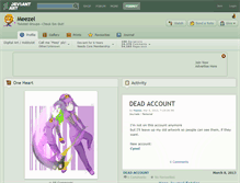 Tablet Screenshot of meezel.deviantart.com