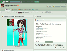 Tablet Screenshot of capitanmaverick.deviantart.com