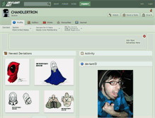 Tablet Screenshot of chandlertron.deviantart.com
