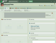 Tablet Screenshot of billiejoewthplz.deviantart.com