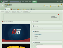 Tablet Screenshot of htmdesign.deviantart.com