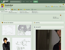 Tablet Screenshot of paradoxbear.deviantart.com