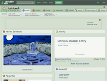 Tablet Screenshot of just-iceo9.deviantart.com