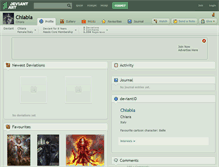 Tablet Screenshot of chiabia.deviantart.com